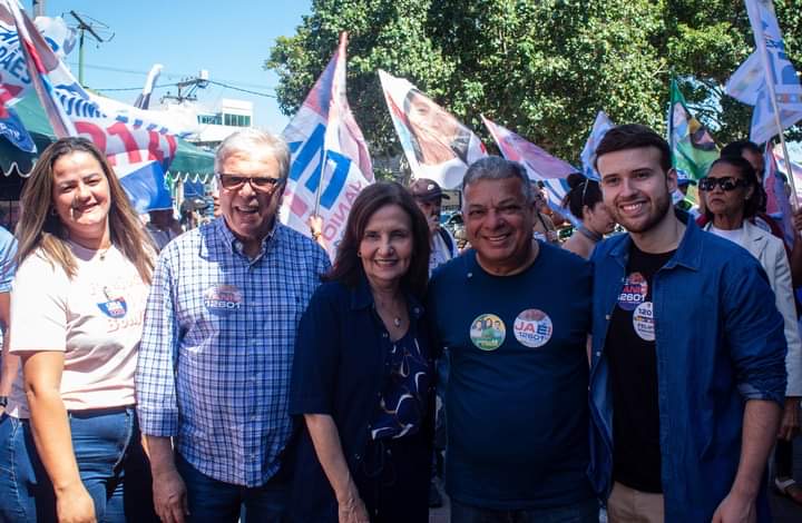 Martha Rocha, na caminhada de candidatos do PDT, em Cabo Frio Rio de janeiro