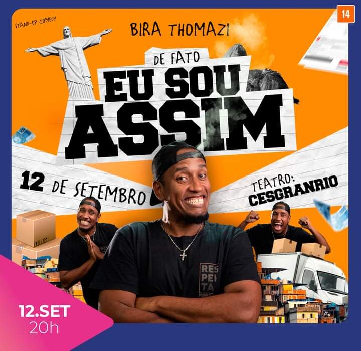 Bira Thomazi, no Teatro Cesgranrio Rio de janeiro
