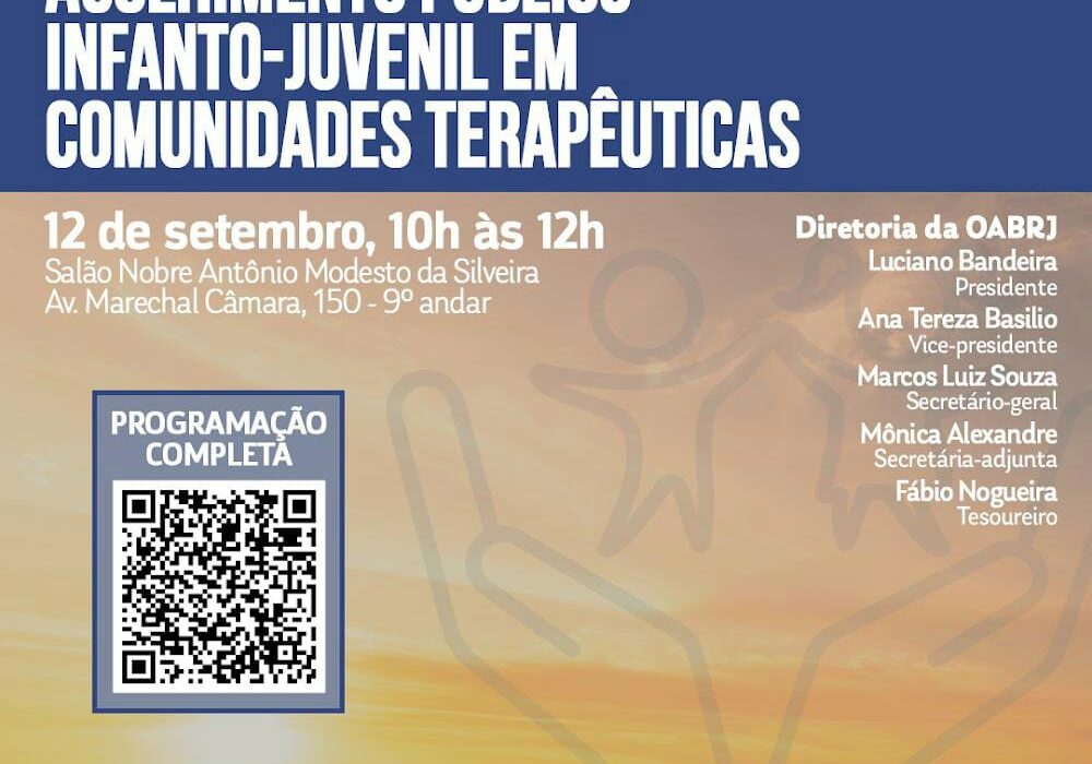 Acolhimento público infanto-juvenil em comunidades terapêuticas Rio de janeiro