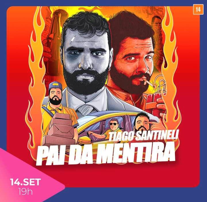 Tiago Santineli, no Teatro Cesgranrio Rio de janeiro