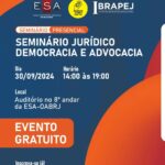 post Seminário Jurídico Democracia e Advocacia Rio de janeiro Seminário Jurídico Democracia e Advocacia Rio de janeiro
