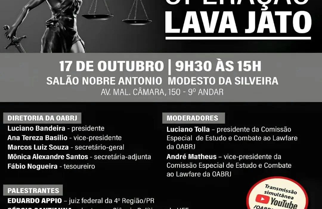 A prática do lawfare pela Operação Lava Jato Rio de janeiro