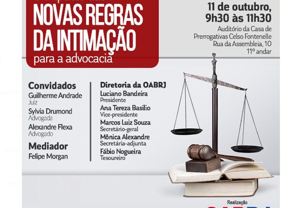 O impacto das novas regras de intimação Rio de janeiro