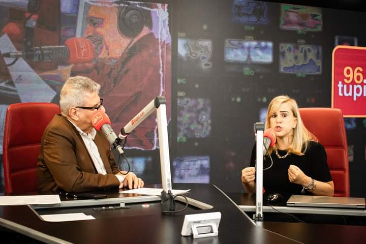 No Programa de Francisco Barbosa, na Rádio Tupi Rio de janeiro