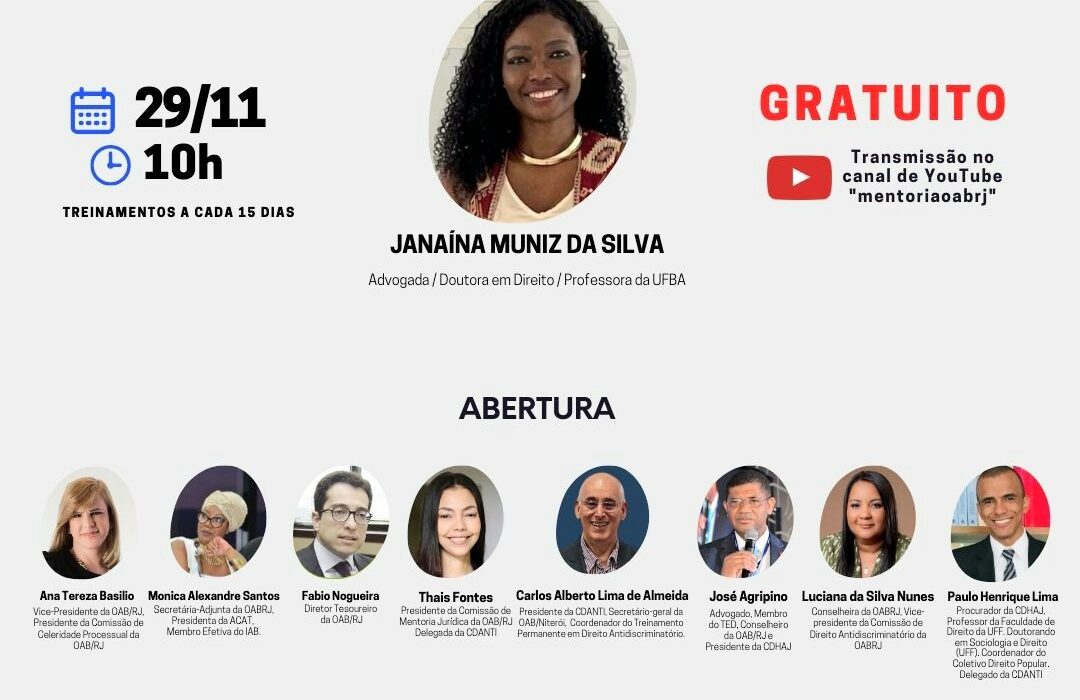 Treinamento Permanente em Direito Antidiscriminatório Rio de janeiro