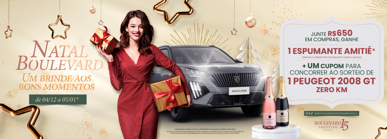 Programação natalina do Boulevard Shopping Brasília Eventos