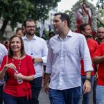 Eduardo Cavaliere e Martha Rocha na festa de São Sebastião Rio de janeiro