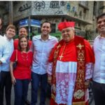 Eduardo Cavaliere e Martha Rocha na festa de São Sebastião Rio de janeiro