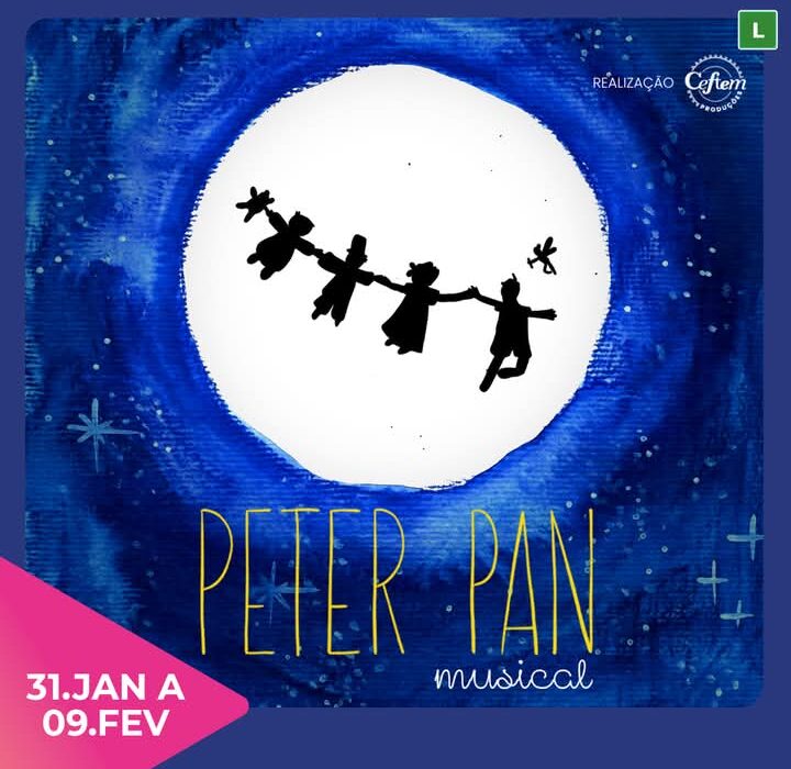 Peter Pan, no Teatro Cesgranrio Rio de janeiro