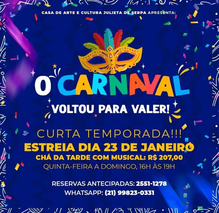 Viva o Carnaval. Rio de janeiro