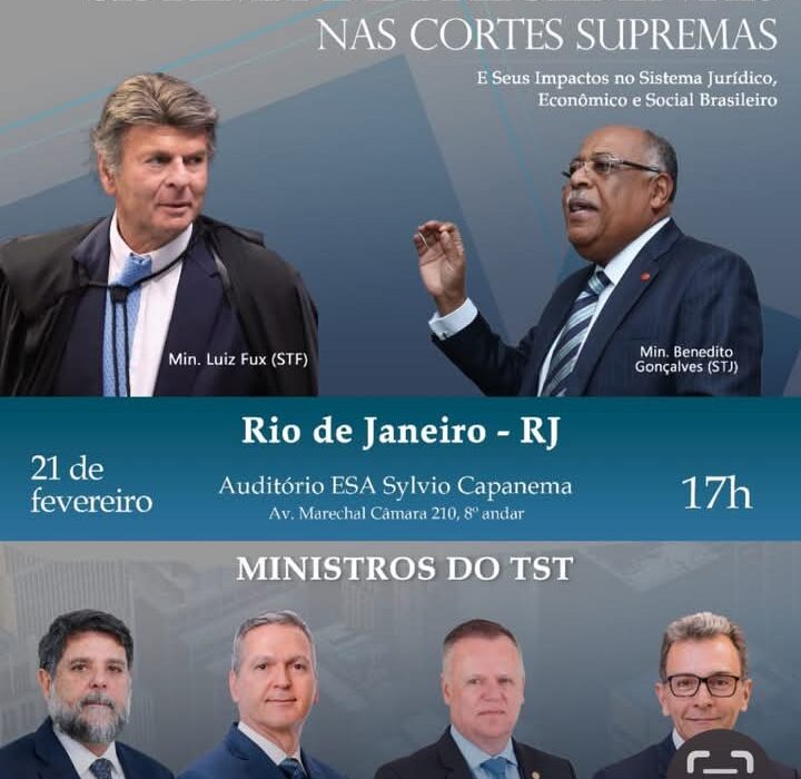 Aula Magna com Ministros do STF, STJ e TST Rio de janeiro
