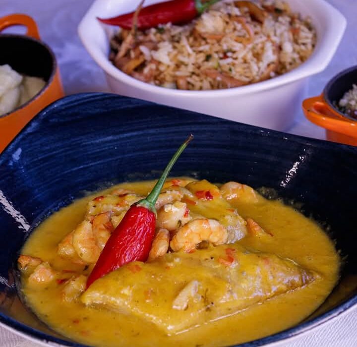 Namorado com moqueca de camarão, na Julieta de Serpa Rio de janeiro