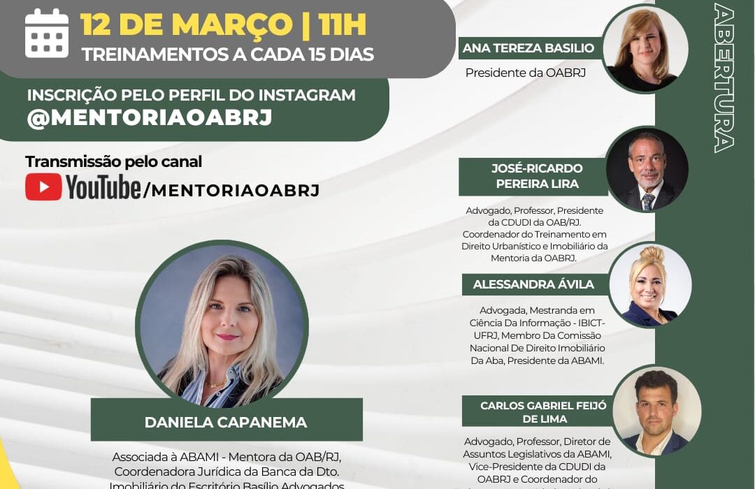 Treinamento Permanente em Direito Urbanístico e Imobiliário Rio de janeiro