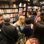 Ana Tereza Basílio, no lançamento do livro de Eurico Teles. Rio de janeiro