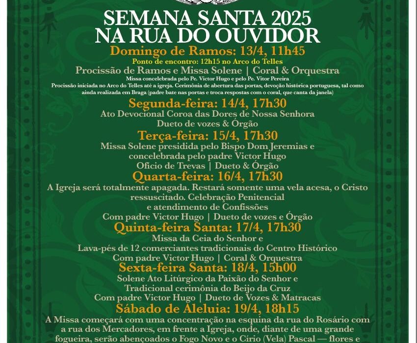 Semana Santa na rua do Ouvidor 35. Rio de janeiro