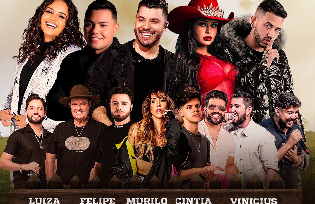 Murilo Huff, Luíza Martins, Mattão e Monteiro, Felipe Araújo, Renato Vilela e Douglas & Felipe são atrações confirmadas no 4º Festival do Cordeiro em Hidrolândia Eventos