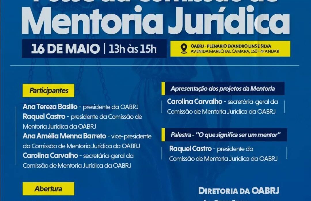 Posse da Comissão de Mentoria Jurídica Rio de janeiro