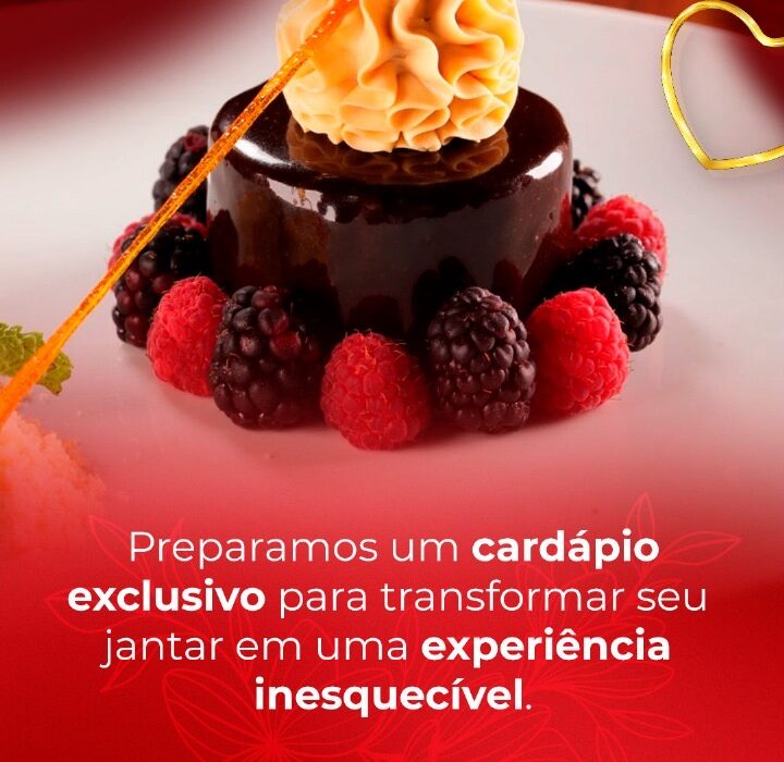 Mousse de chocolate, no cardápio dos Namorados. Rio de janeiro
