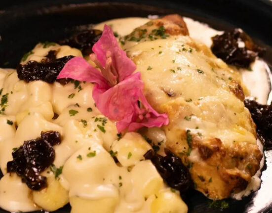 Frango gratinado com nhoque, no Almoço Executivo Rio de janeiro