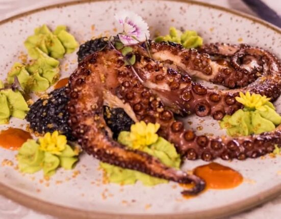 Polvo Grelhado, no Jantar de Outono Eventos