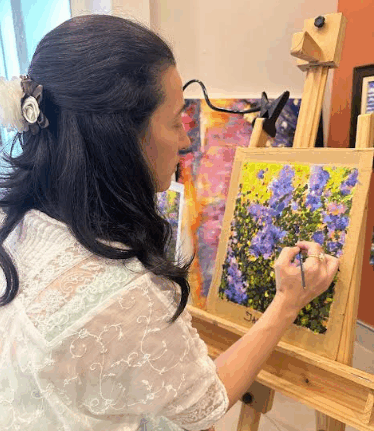 Pintores do Espaço das Artes do Liberty Mall participam de exposição no Ministério da Marinha Caesb