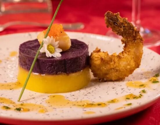 Mousse Dois sabores com Camarão Flambado, no Cardápio dos Namorados Rio de janeiro