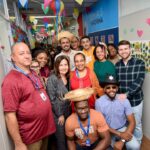 Martha Rocha e Leo Lupi, na Festa Junina da Assistência Social Rio de janeiro