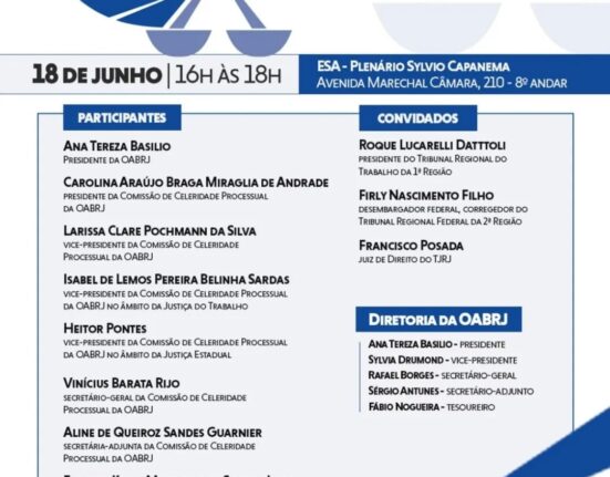 Posse da Comissão de Celeridade Processual Rio de janeiro