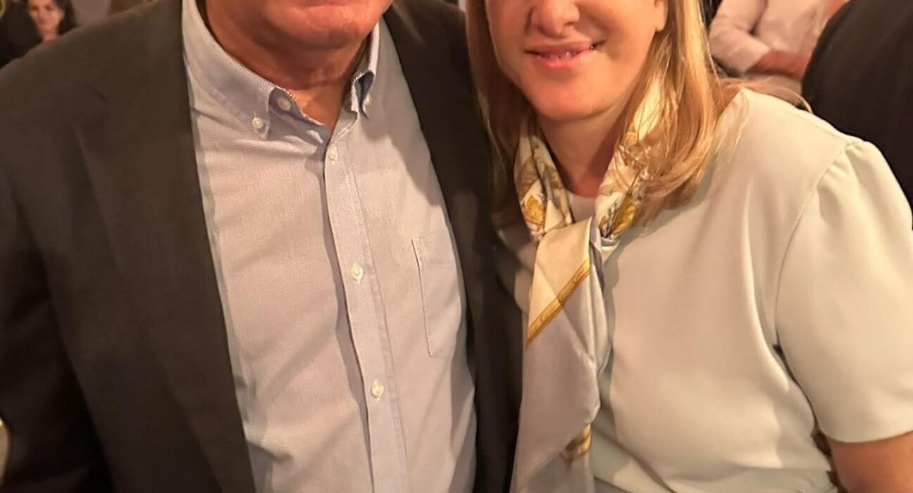 Ana Tereza Basílio e Gilmar Mendes, no Fórum de Lisboa Rio de janeiro