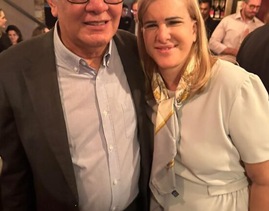 Ana Tereza Basílio e Gilmar Mendes, no Fórum de Lisboa Rio de janeiro