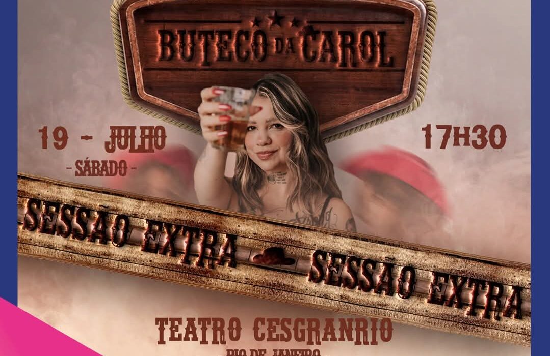 Boteco da Carol, no Teatro Cesgranrio Rio de janeiro