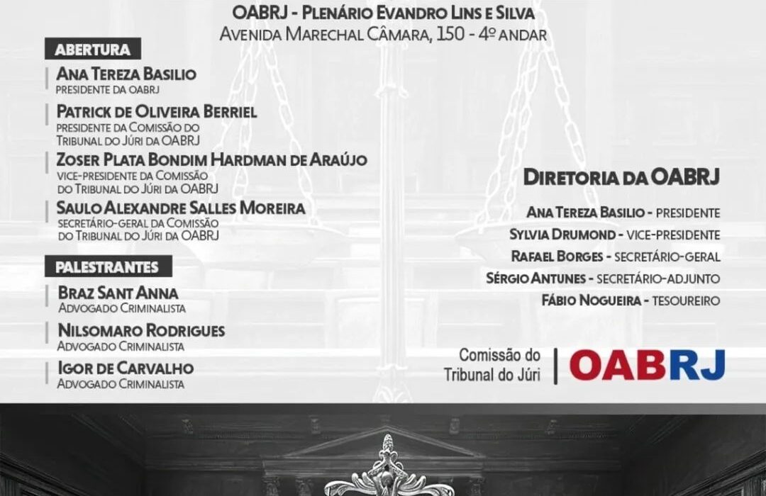 Posse da comissão do Tribunal do Júri Rio de janeiro