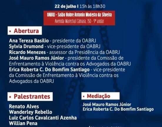 Seminário: "Violência e Preservação na Advocacia" Rio de janeiro