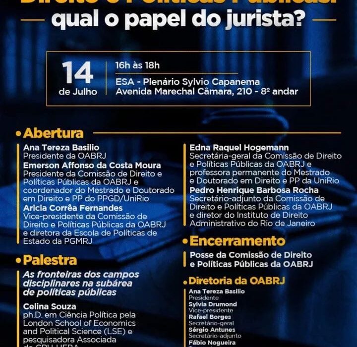 Direitos e Políticas Públicas. Rio de janeiro