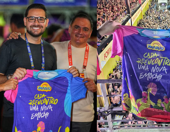 Equipe de marketing do Pré-Caju realiza ação de divulgação no Fortal 2025 Religião