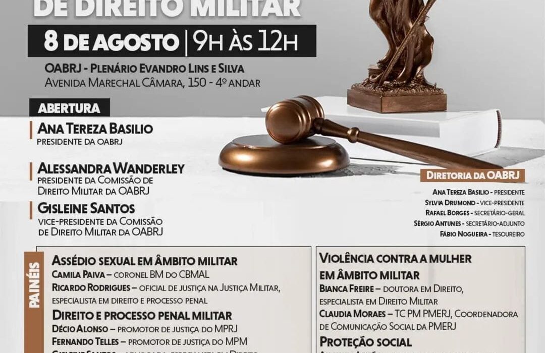 Mês da Advocacia e posse da comissão do Direito Militar Rio de janeiro