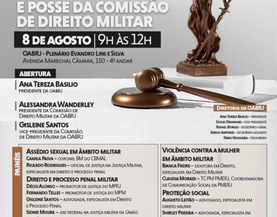 Mês da Advocacia e posse da comissão do Direito Militar Rio de janeiro