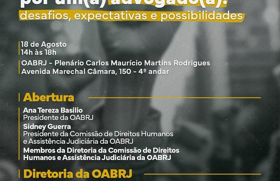Lançamento na OAB-RJ Rio de janeiro