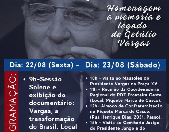 Homenagem do PDT a Getúlio Vargas, em São Borja Rio de janeiro