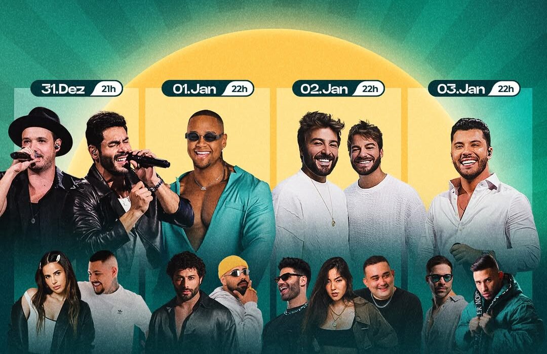 Léo Santana, Israel & Rodolffo, Murillo Huff e Dubdogz estão entre as 13 atrações que vão agitar o Réveillon de Pirenópolis Eventos