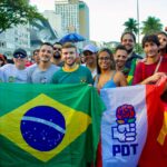 Brizolistas participam de manifestação na Avenida Atlântica contra a Pec da Blindagem e da anistia aos golpistas de 8 de janeiro Rio de janeiro