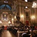 Gilmar Mendes e Ana Tereza Basílio, na Missa de Corpo Presente em homenagem a Sergio Bermudes Rio de janeiro