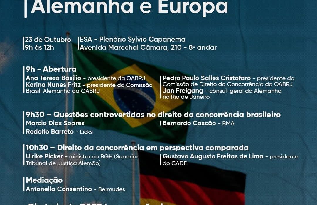 Direito da Concorrência: Diálogos entre Brasil, Alemanha e Europa Rio de janeiro
