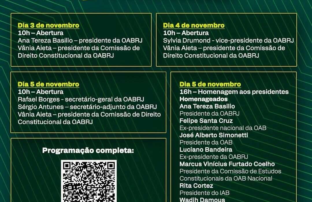 Congresso de Direito Constitucional Rio de janeiro