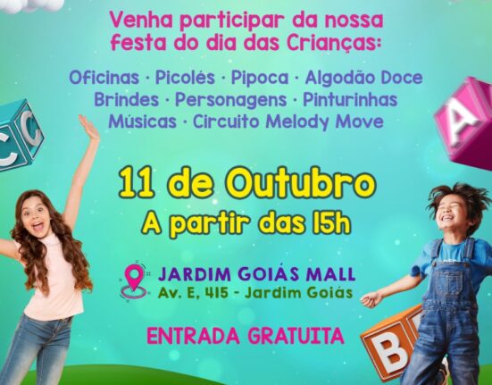 Dia das Crianças com arte e movimento no Jardim Goiás Mall Dia das Crianças