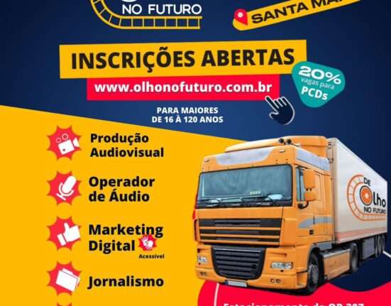 Projeto De Olho no Futuro chega a Santa Maria com oficinas gratuitas e acessíveis Oficinas