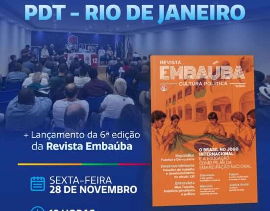Lançamento da 6a Edição da Revista Embaúba, no PDT Municipal Rio de janeiro