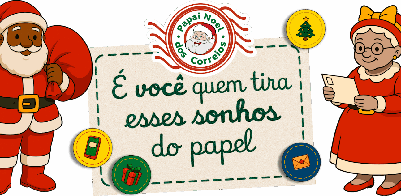 Correios e Venâncio Shopping unem forças para a campanha de adoção de cartinhas do Papai Noel Natal