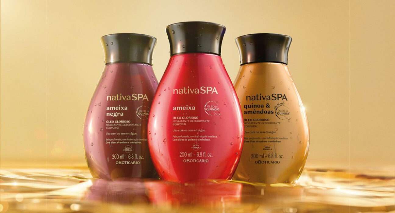 Com nova fórmula, Óleos Gloriosos de Nativa SPA reforçam a alta performance das fragrâncias e mantêm a pele perfumada até depois do banho Beleza