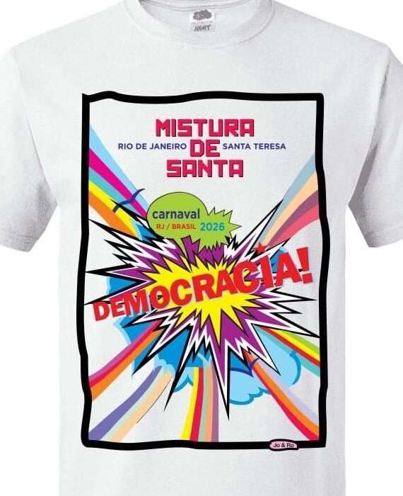 Mistura de Santa celebra Democracia e lança camiseta, neste sábado. Rio de janeiro